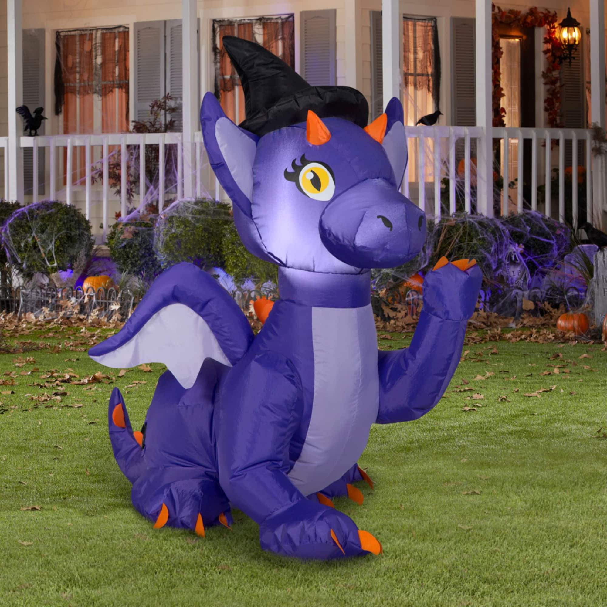3ft. Airblown® Inflatable Halloween Purple Baby Dragon